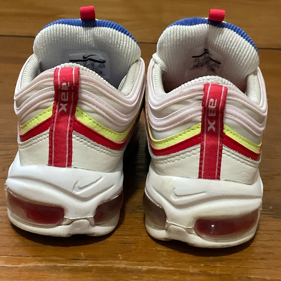 Nike Air Max 97 Corduroy Sail Volt Glow Arctic Pink Red. Good Cond. Women’s 8.5 - Picture 5 of 8